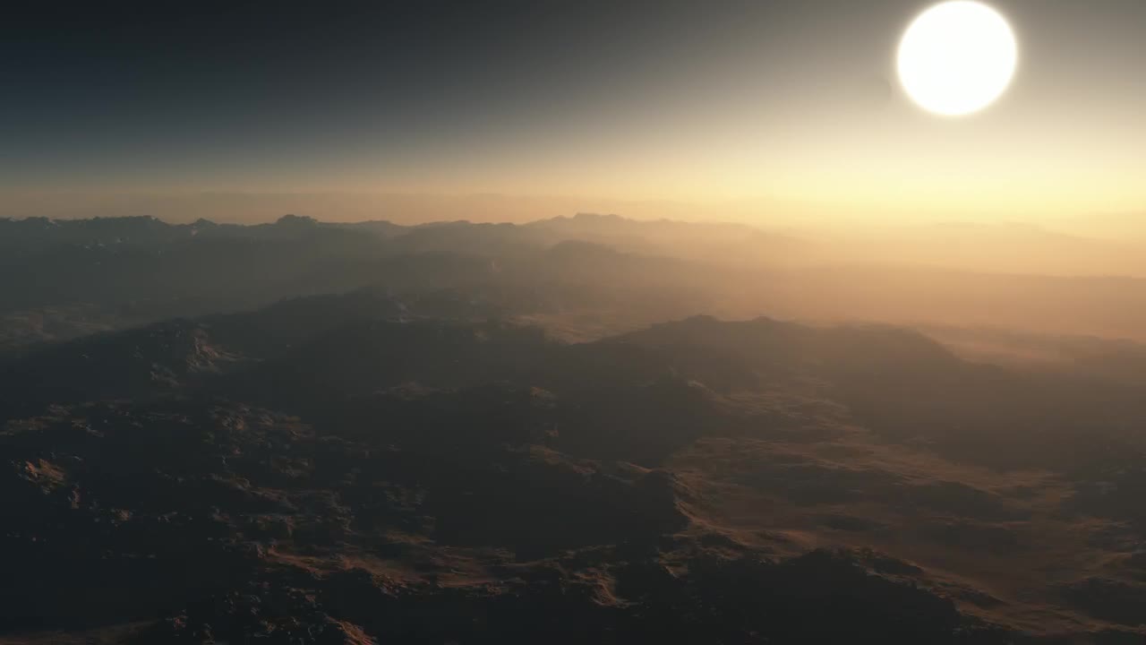 Stock Video Flying Across The Misty Surface Of A Planet In D Live Wallpaper For PC