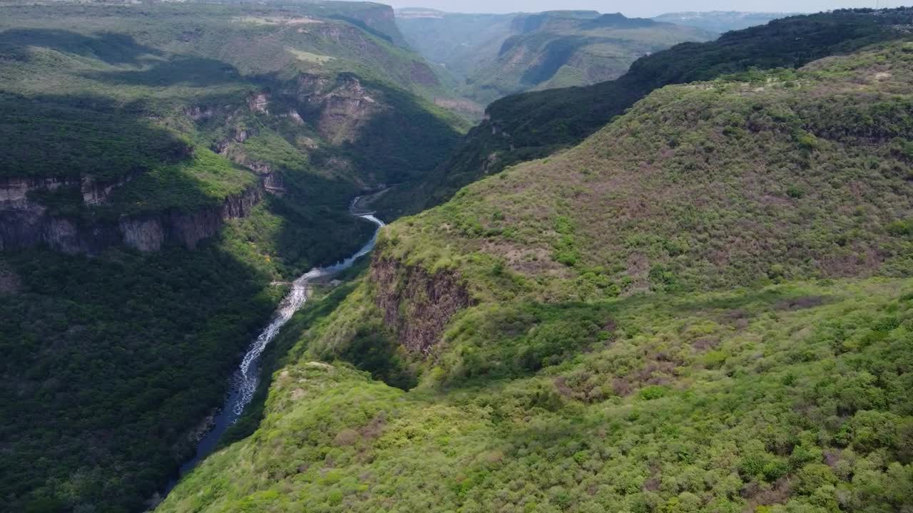 Stock Video Fly Over A Huge Canyon Covered In Vegetation Live Wallpaper For PC