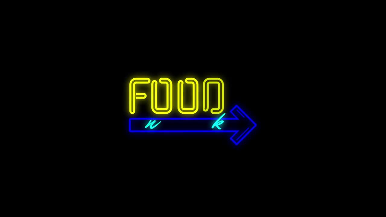 Stock Video Flashing Neon Title Live Wallpaper For PC