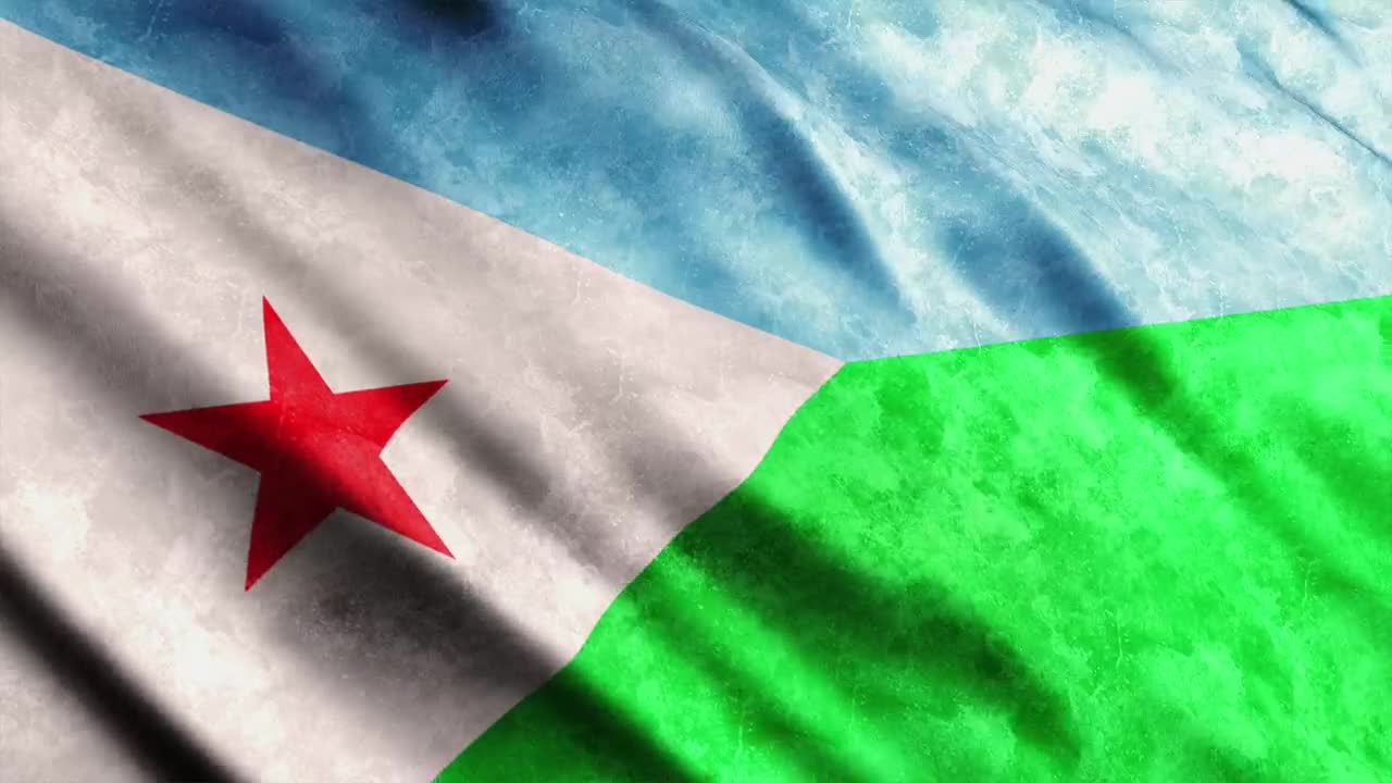 Stock Video Flag Of The Country Of Djibouti In Africa Live Wallpaper For PC
