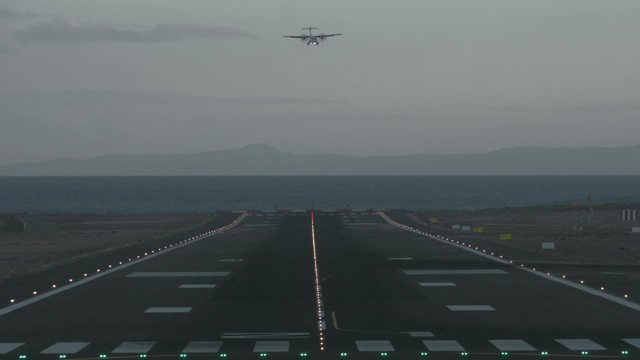 Stock Video First Plane Arriving In The Morning Live Wallpaper For PC