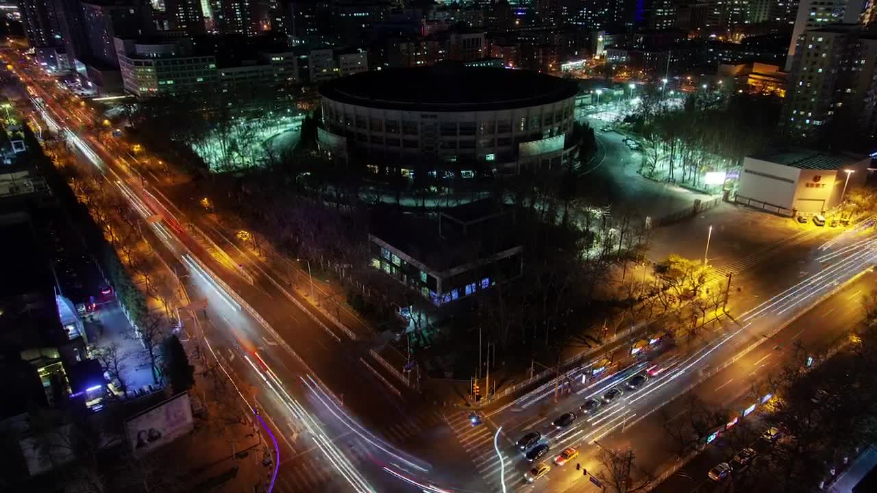 Stock Video Fast Traffic In Beijin In At Night Live Wallpaper For PC