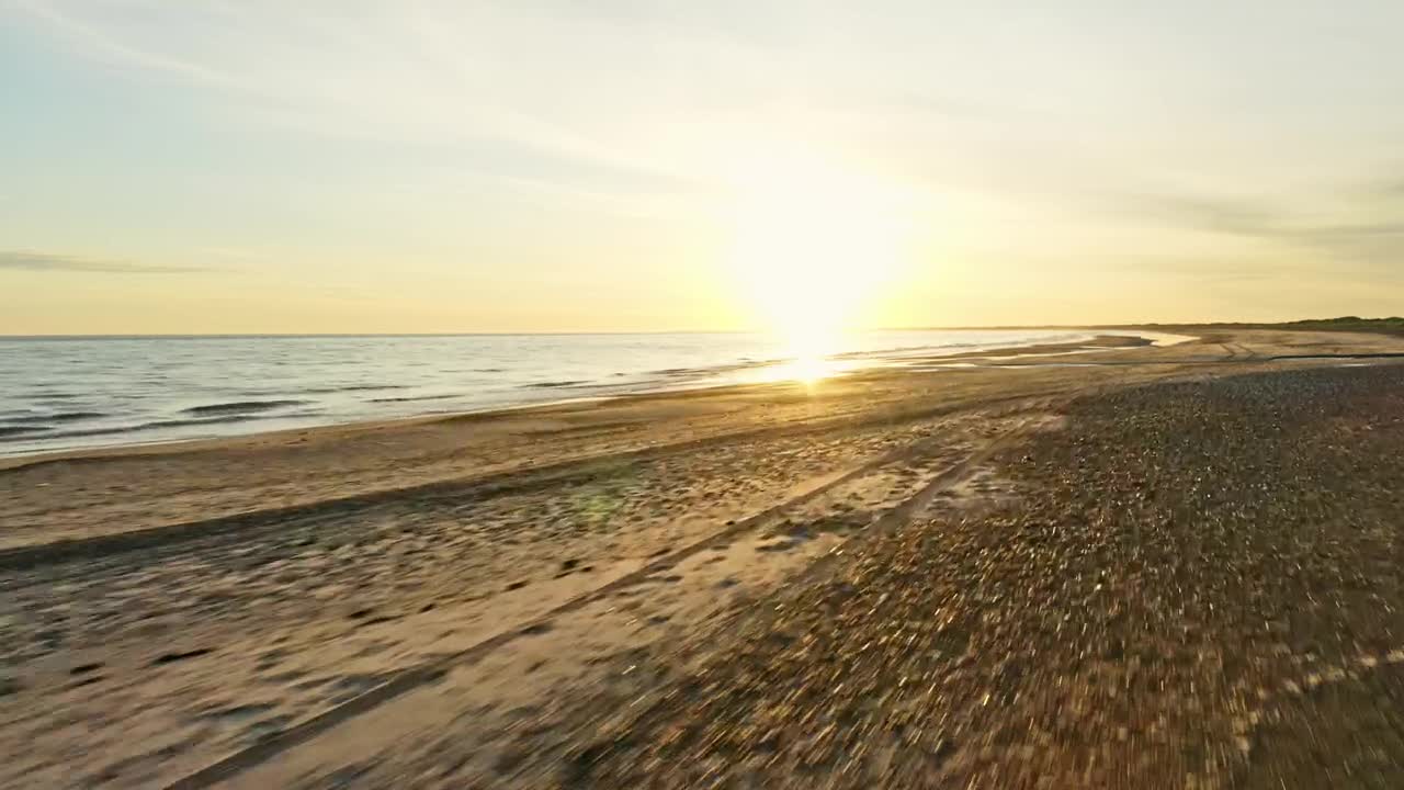 Stock Video Fast Drone Shot Of Low Tide Live Wallpaper For PC