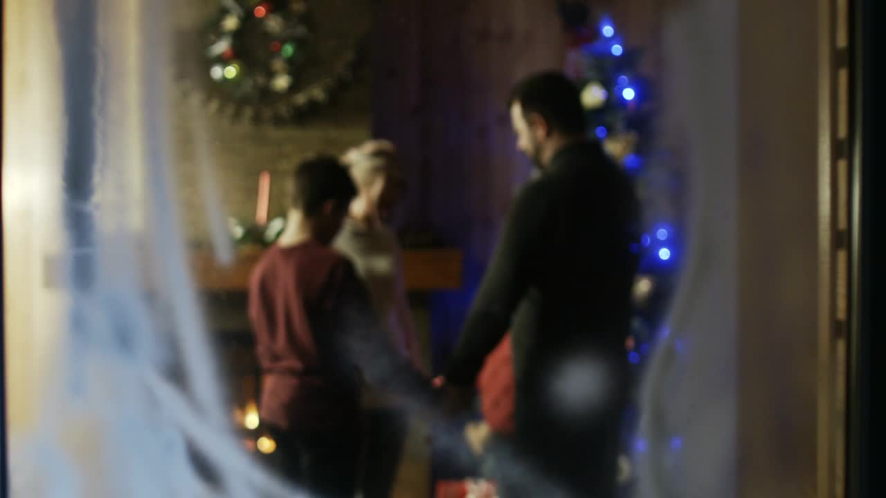 Stock Video Family Praying Together At Christmas Live Wallpaper For PC