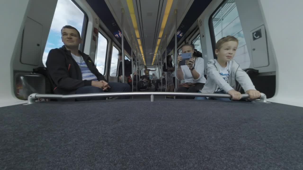 Stock Video Family On An Automated Train Live Wallpaper For PC