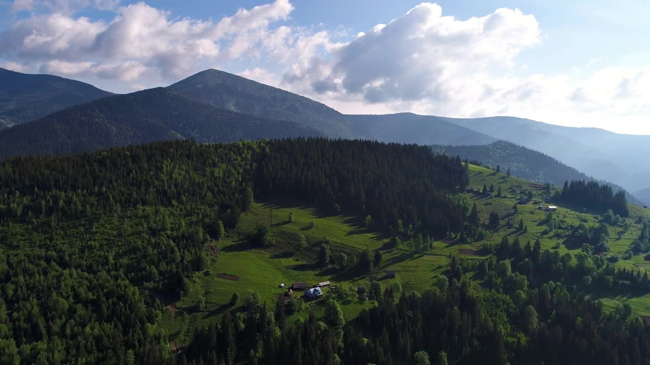Stock Video Green Mountainous Valley During A Sunny Summer Live Wallpaper For PC