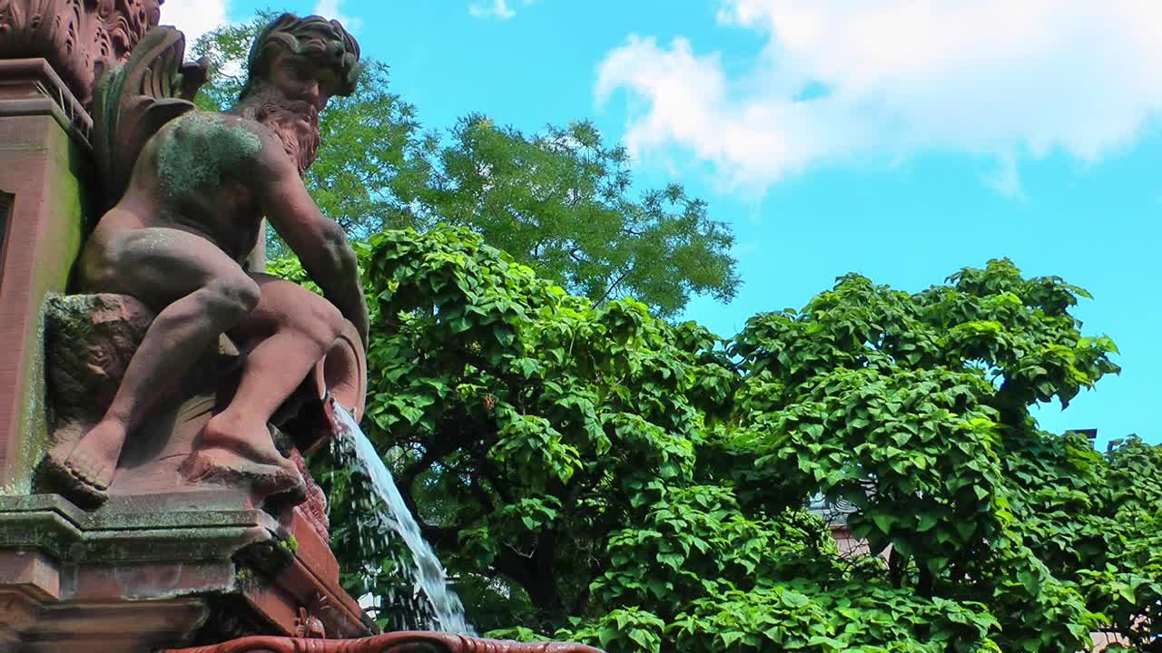 Stock Video Greek Style Sculpture In A Fountain Live Wallpaper For PC