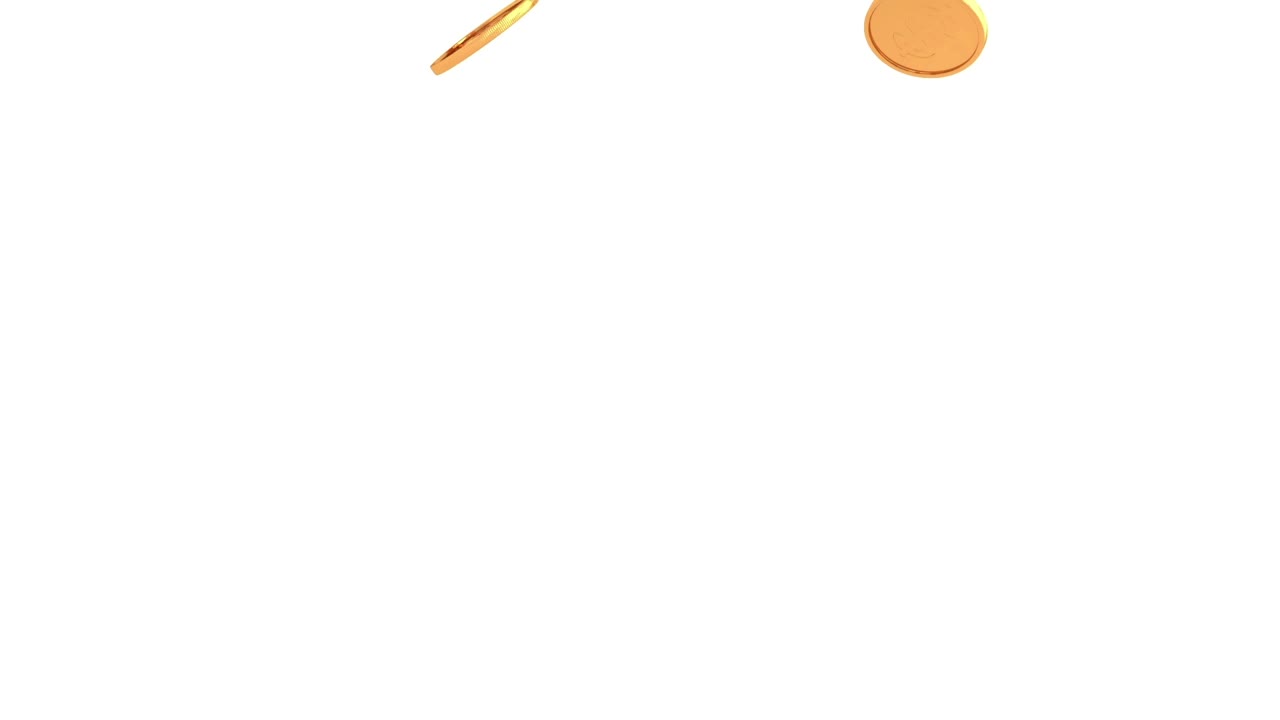 Stock Video Golden Coins Falling D Animation Live Wallpaper For PC