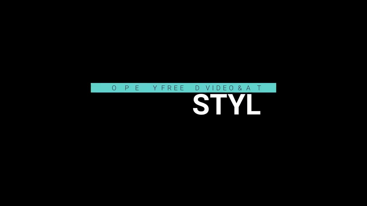 Stock Video Glitch Title With Framed Subtitle Live Wallpaper For PC