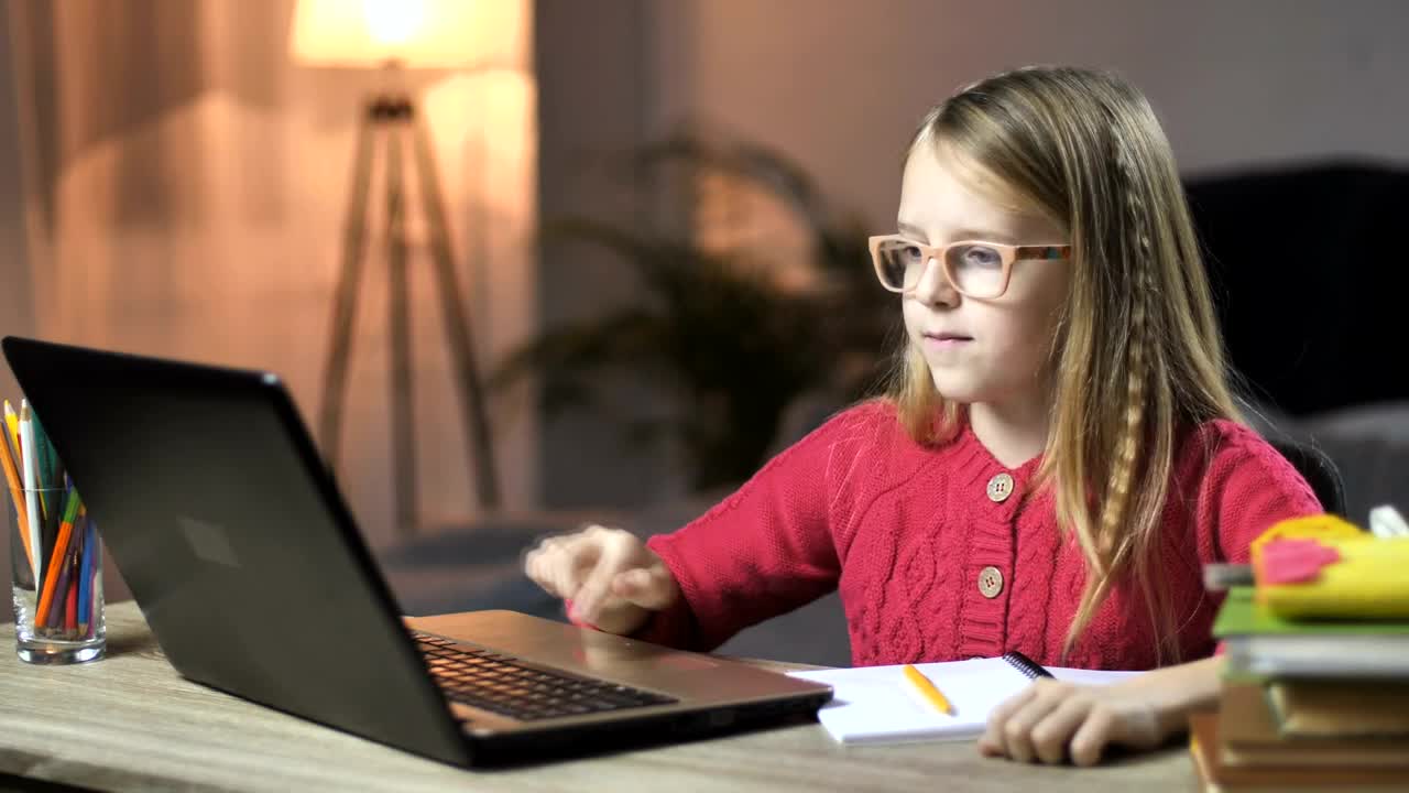 Stock Video Girl Working On Her Laptop Live Wallpaper For PC