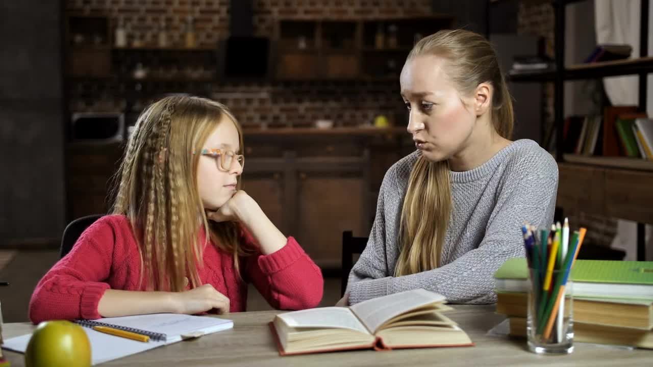 Stock Video Girl Bored Of Her Homework Live Wallpaper For PC