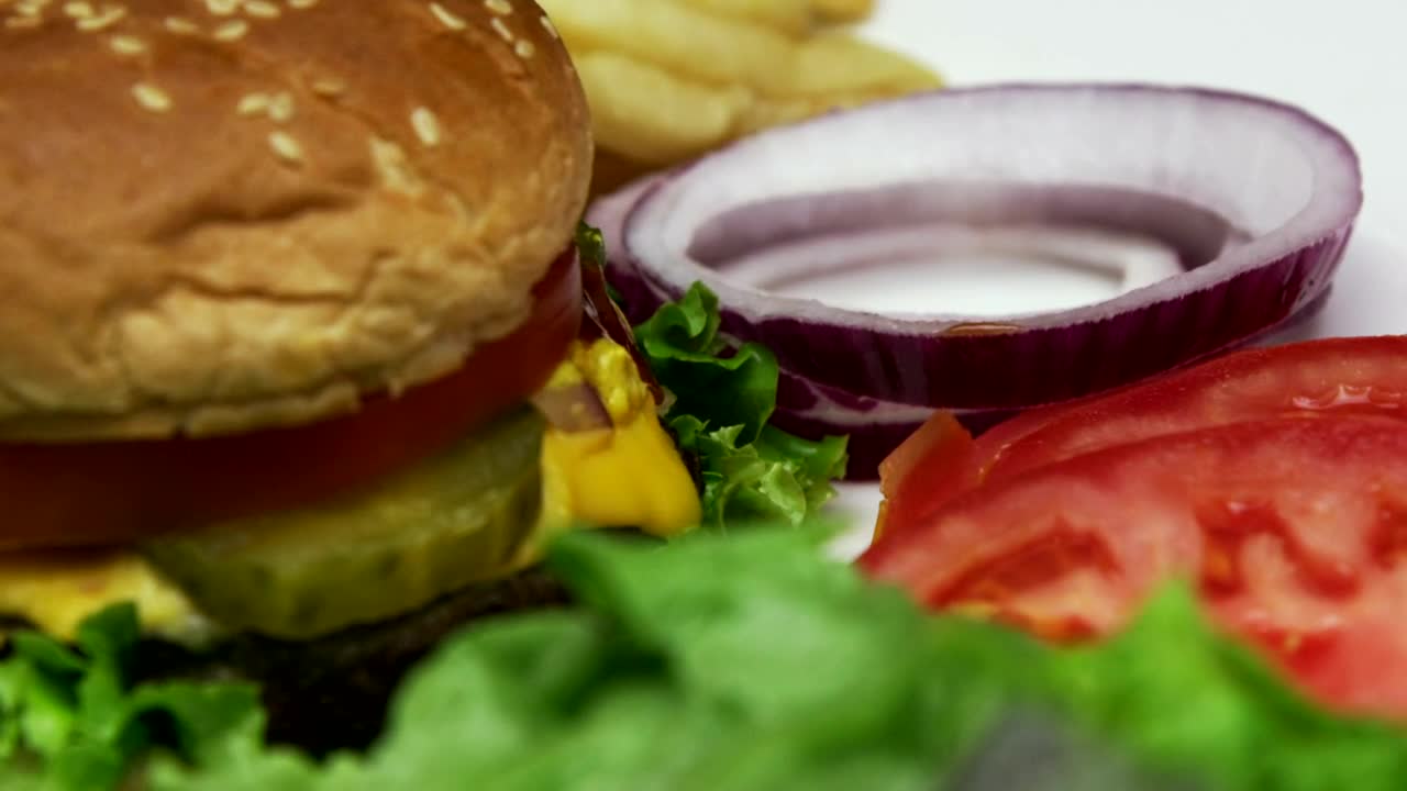 Stock Video Ketchup On A Burger Animated Wallpaper