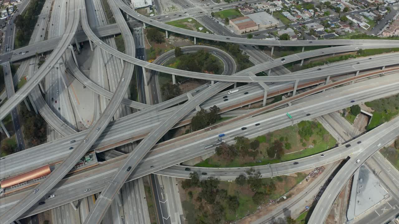 Stock Video Judge Pregerson Huge Highway Connection High View Animated Wallpaper