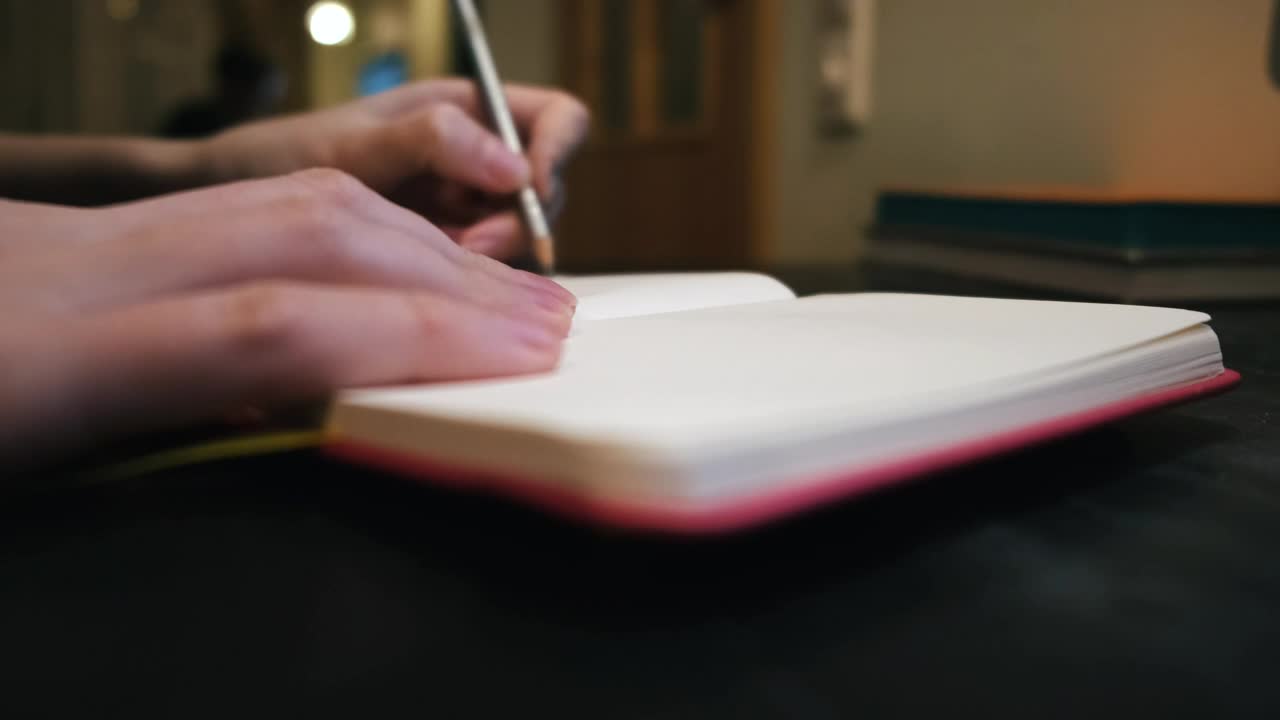 Stock Video Journalist Taking Notes Animated Wallpaper