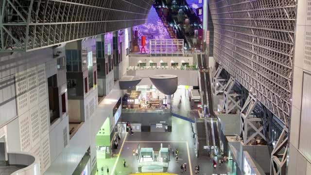 Stock Video Interior Of A Large Shopping Center From Above Smal Animated Wallpaper