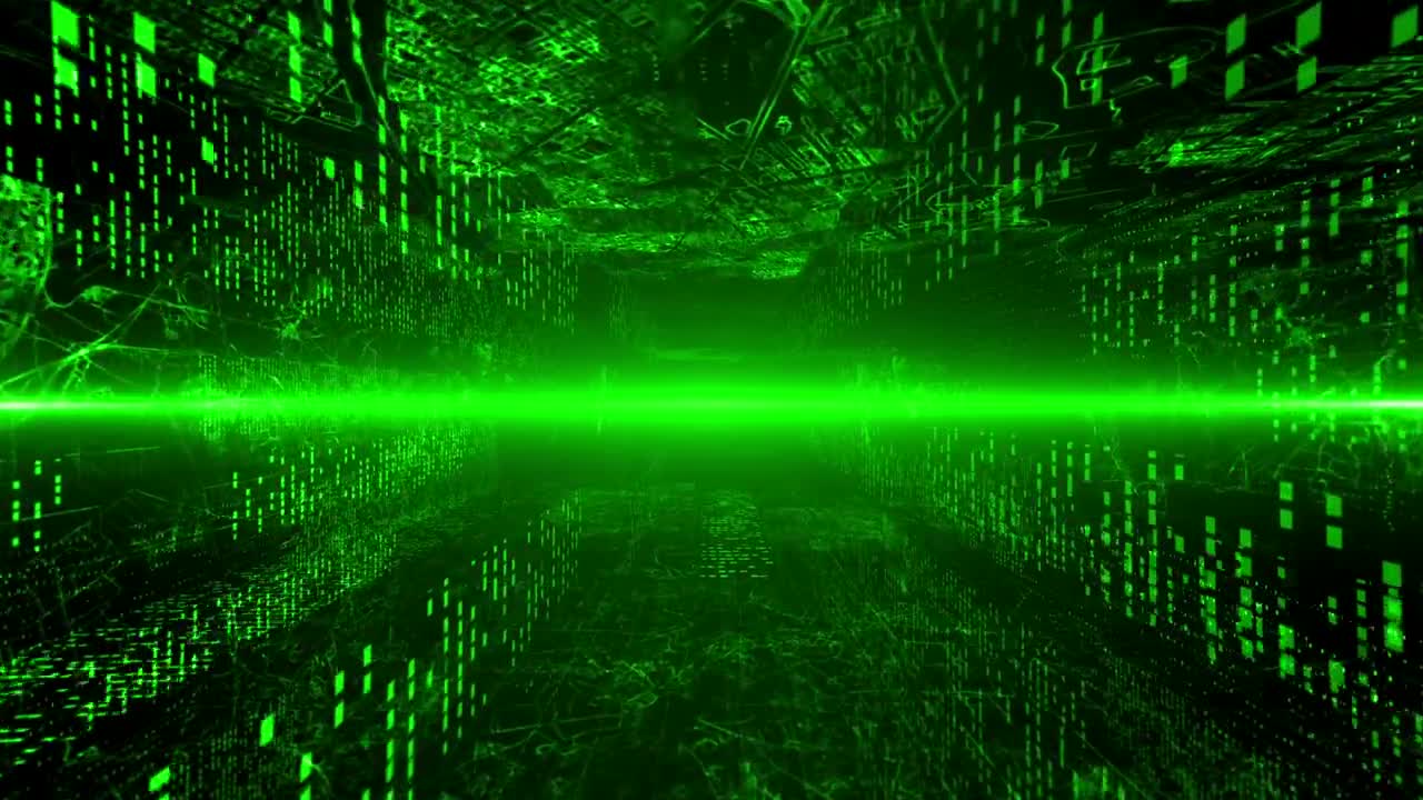 Stock Video Information Concept In The Matrix Animated Wallpaper
