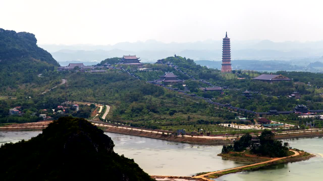 Stock Video Historic Constructions Complex In Vietnam Animated Wallpaper