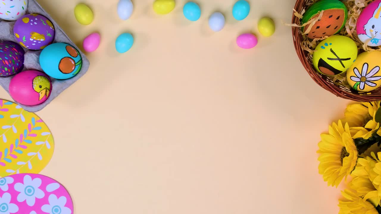 Stock Video Happy Easter Title Video Animated Wallpaper
