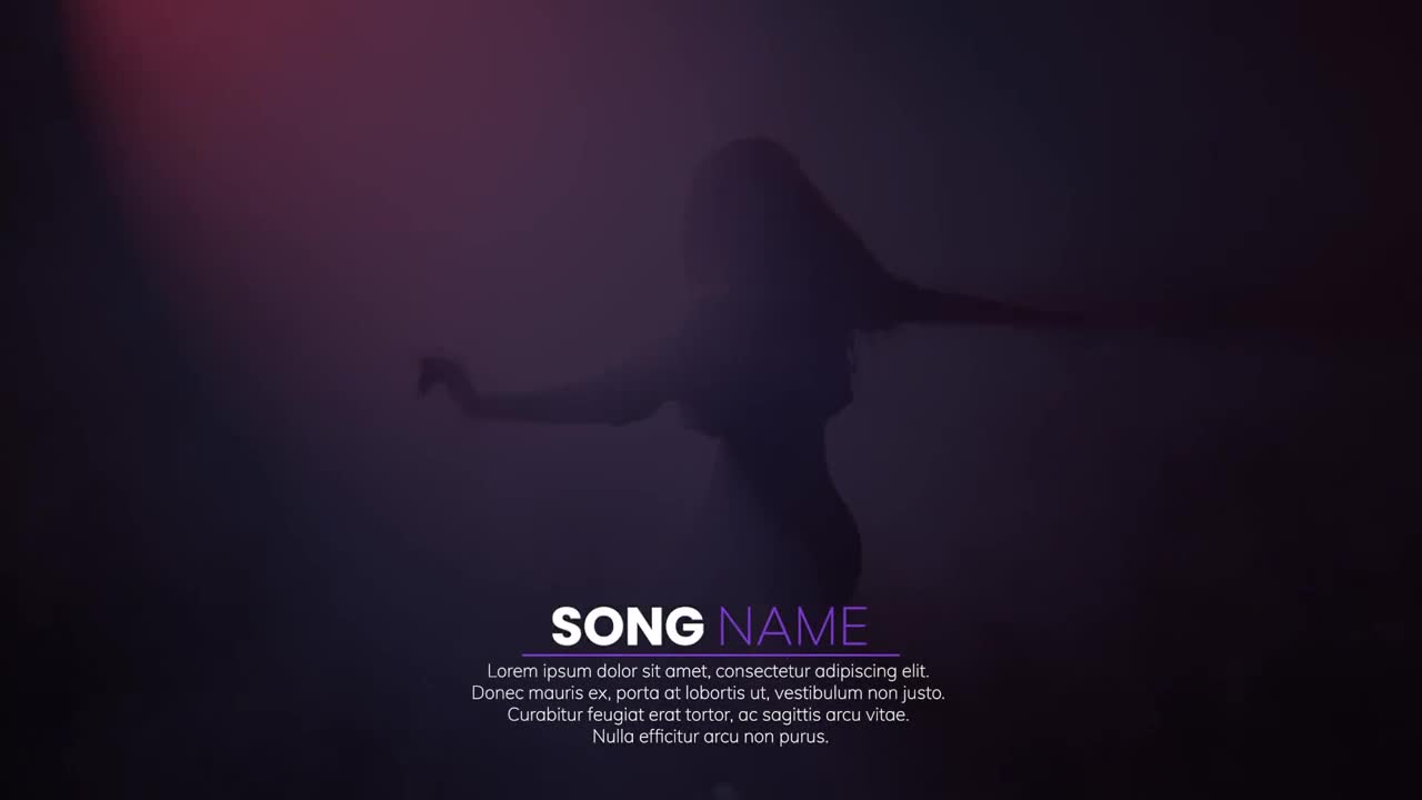 Stock Video Lyrics Lower Third Animated Wallpaper