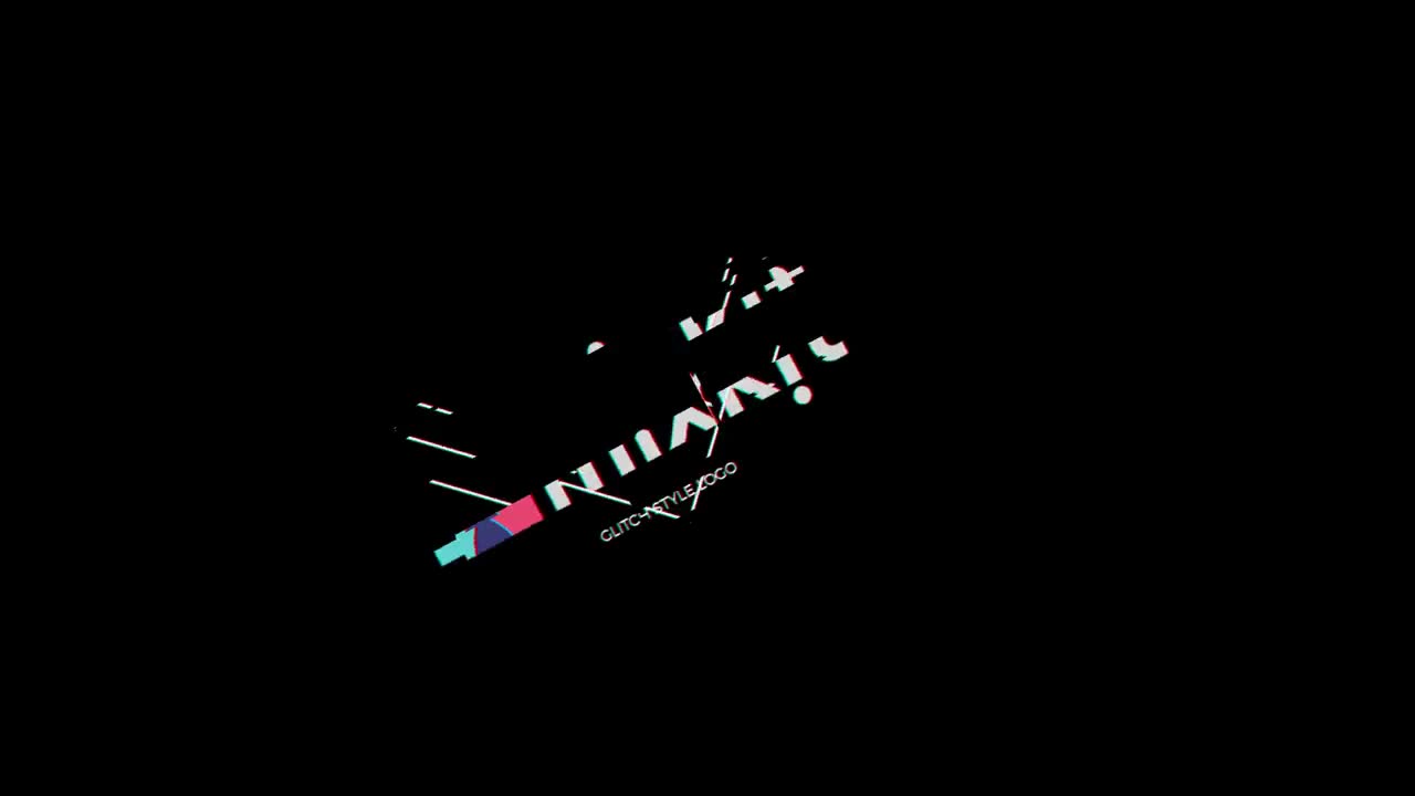 Stock Video Logo Glitch Reveal Animated Wallpaper