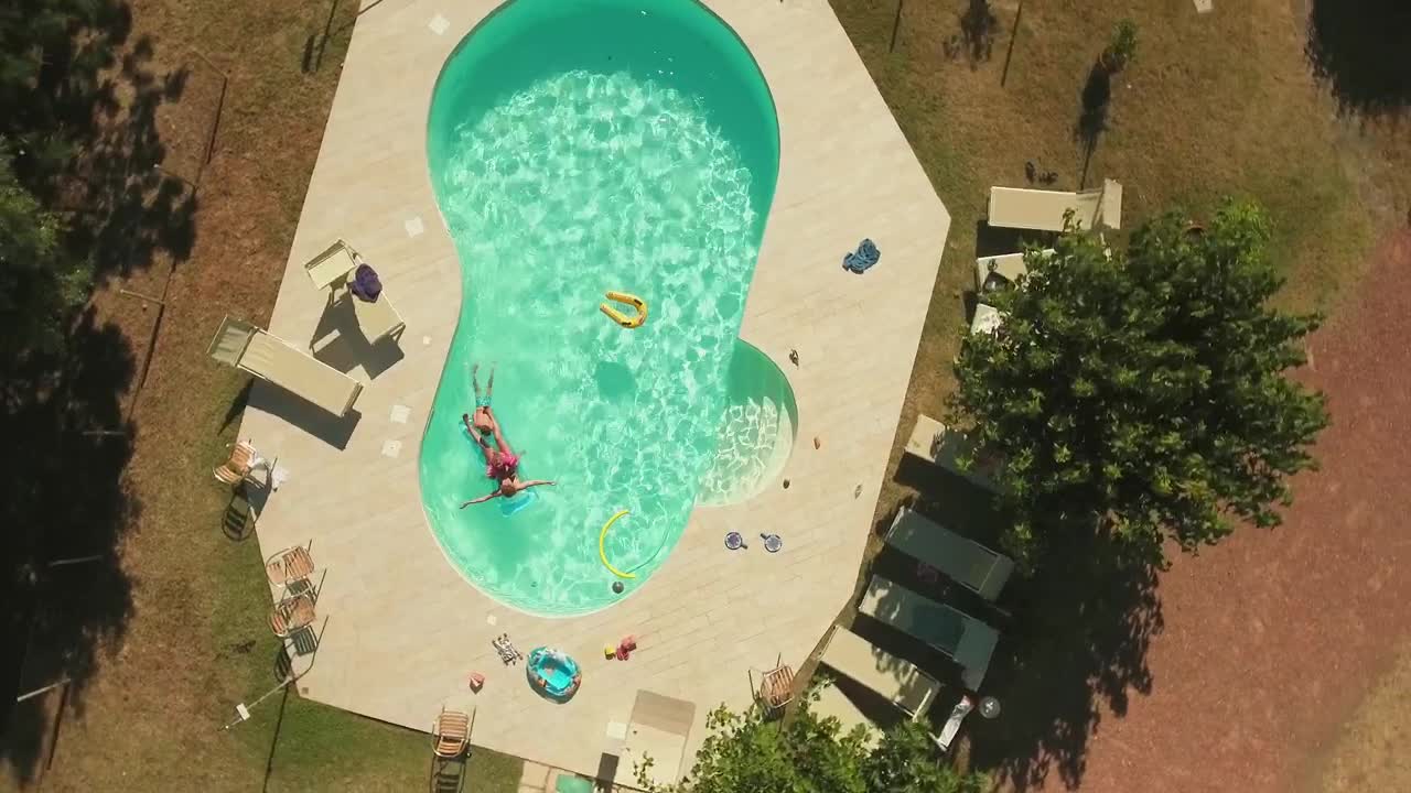 Stock Video Laying In A Pool Animated Wallpaper