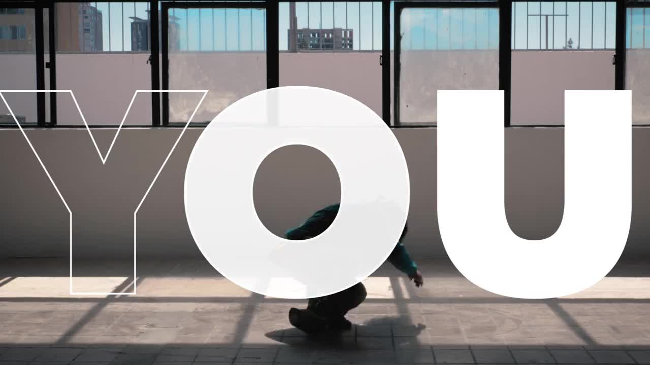 Stock Video Large Text Title Block Animated Wallpaper