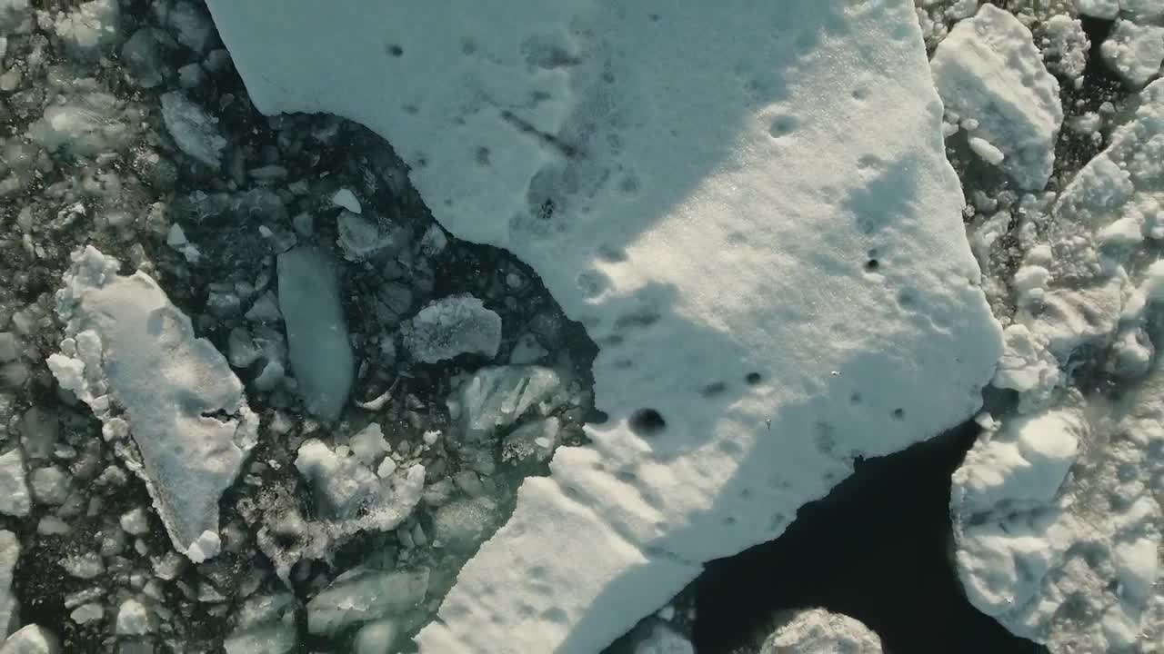 Stock Video Large Ice Fields Top Shot Animated Wallpaper