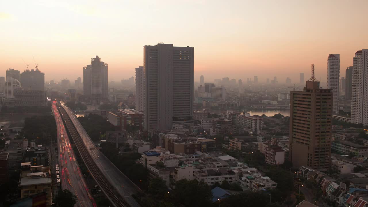 Stock Video Morning Over Bangko Animated Wallpaper