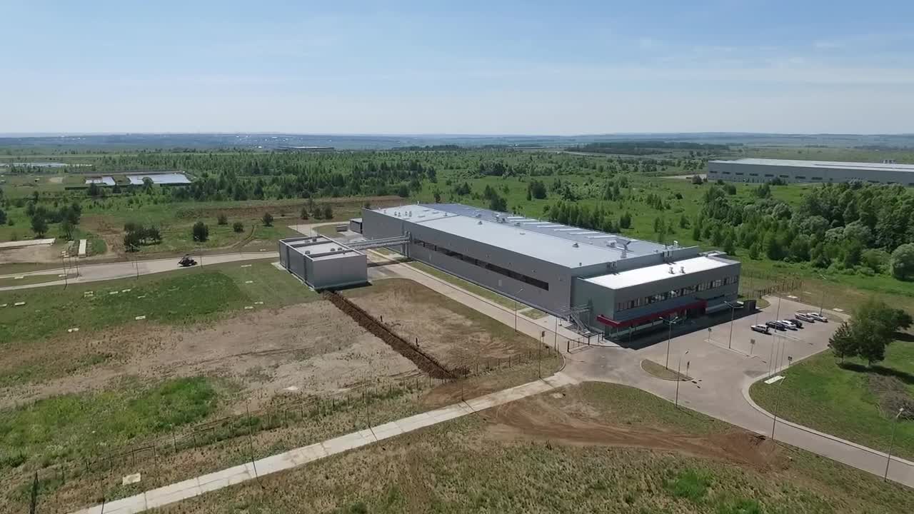 Stock Video Modern Factory Outside The Cit Animated Wallpaper