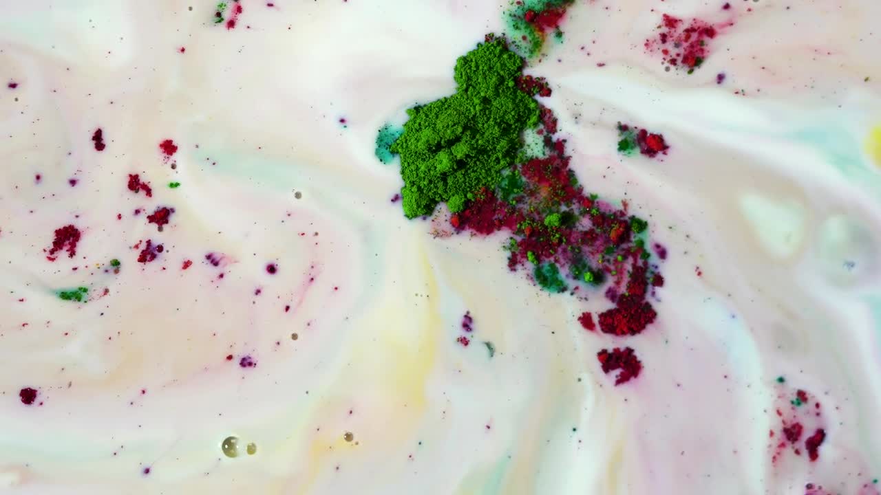 Stock Video Mixing Powder Paint Animated Wallpaper