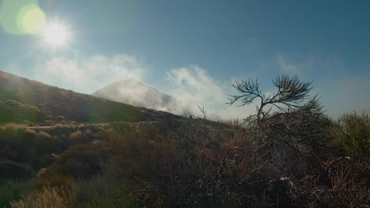 Stock Video Mist Covering The Side Of A Hil Animated Wallpaper