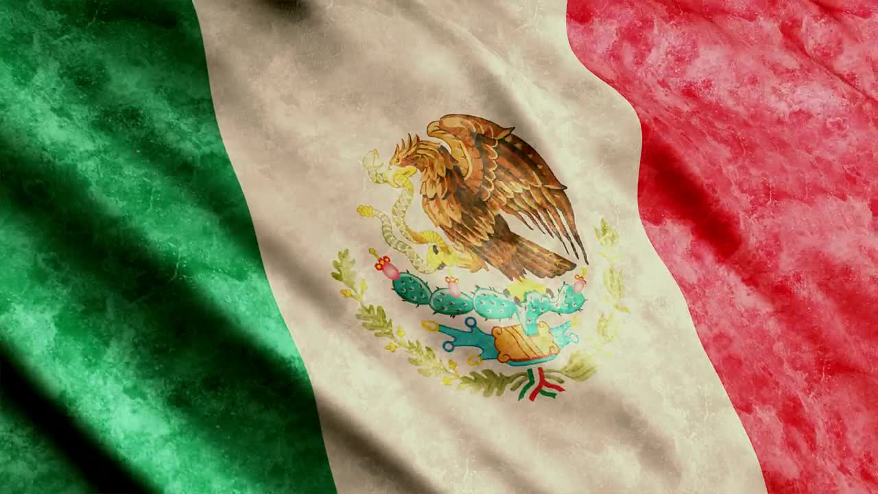 Stock Video Mexican Fla Animated Wallpaper
