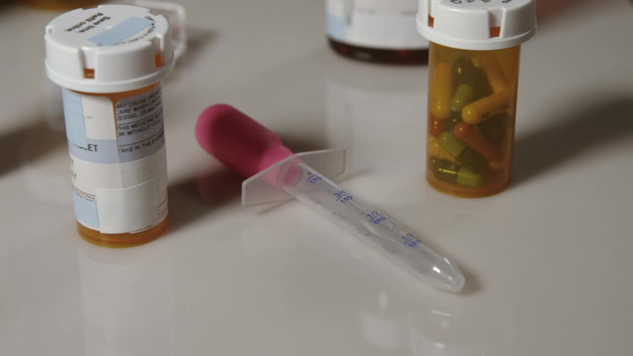 Stock Video Medicines On A Counte Animated Wallpaper