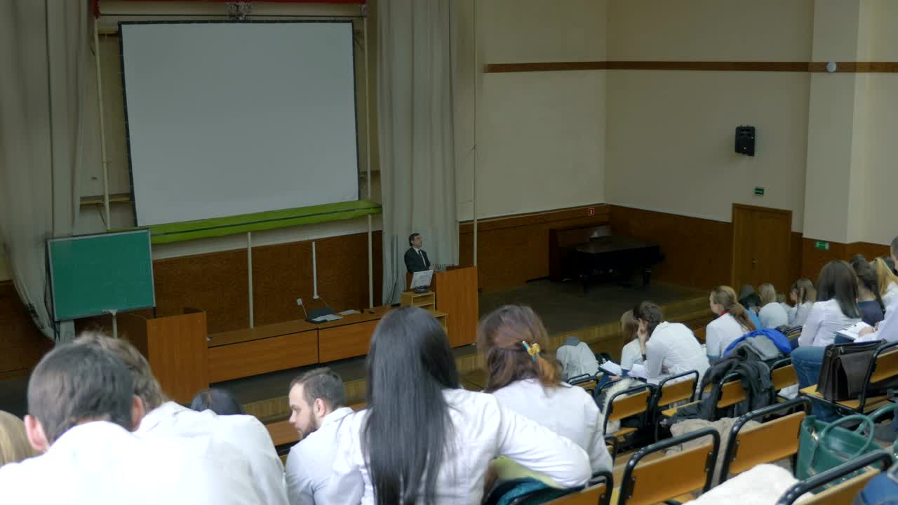 Stock Video Medical Lecture At A Universit Animated Wallpaper