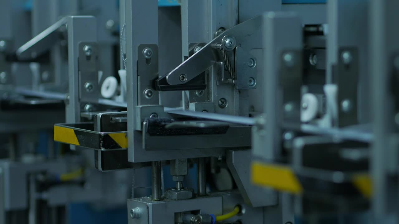 Stock Video Mechanical Machinery Working Close U Animated Wallpaper