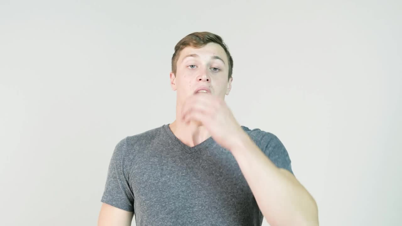 Stock Video Man Sneezing Against A White Backgroun Animated Wallpaper