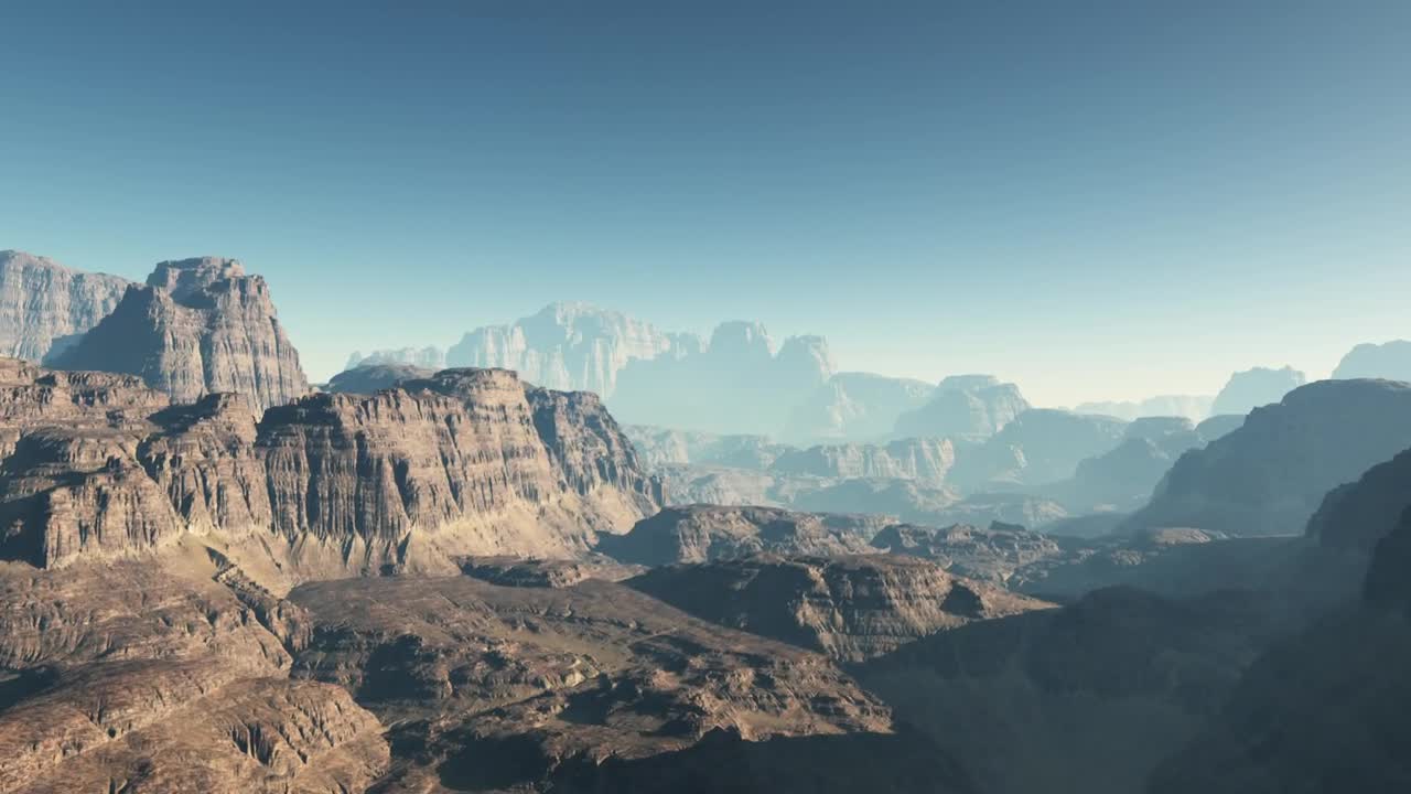 Stock Video Mountains Of Mars During A Sunny Day Live Wallpaper