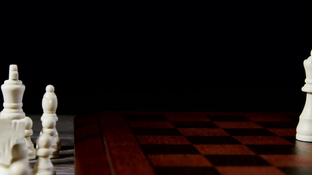 Stock Video Moving The Queen In Chess Live Wallpaper