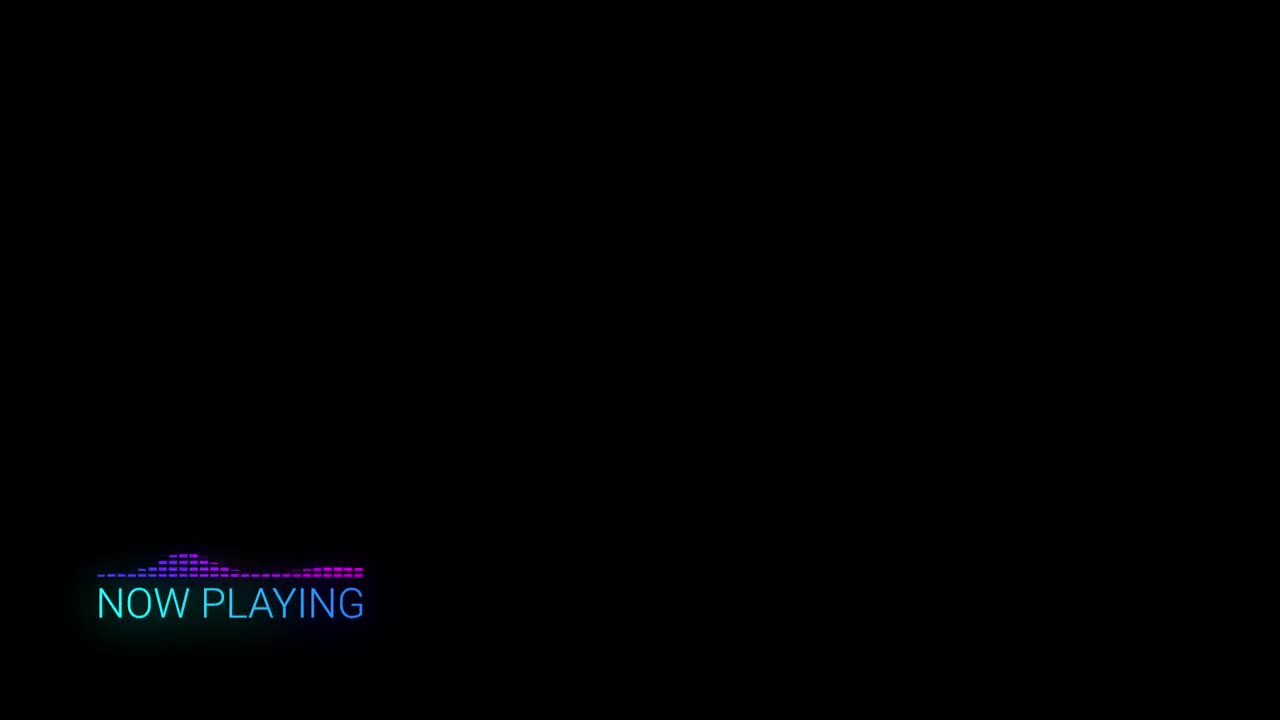 Stock Video Music Lower Third With Audio Visualizer Live Wallpaper