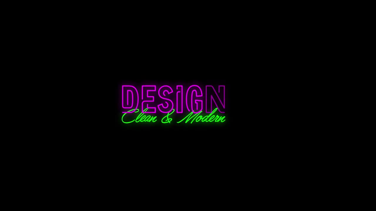 Stock Video Neon Arrows Title Live Wallpaper