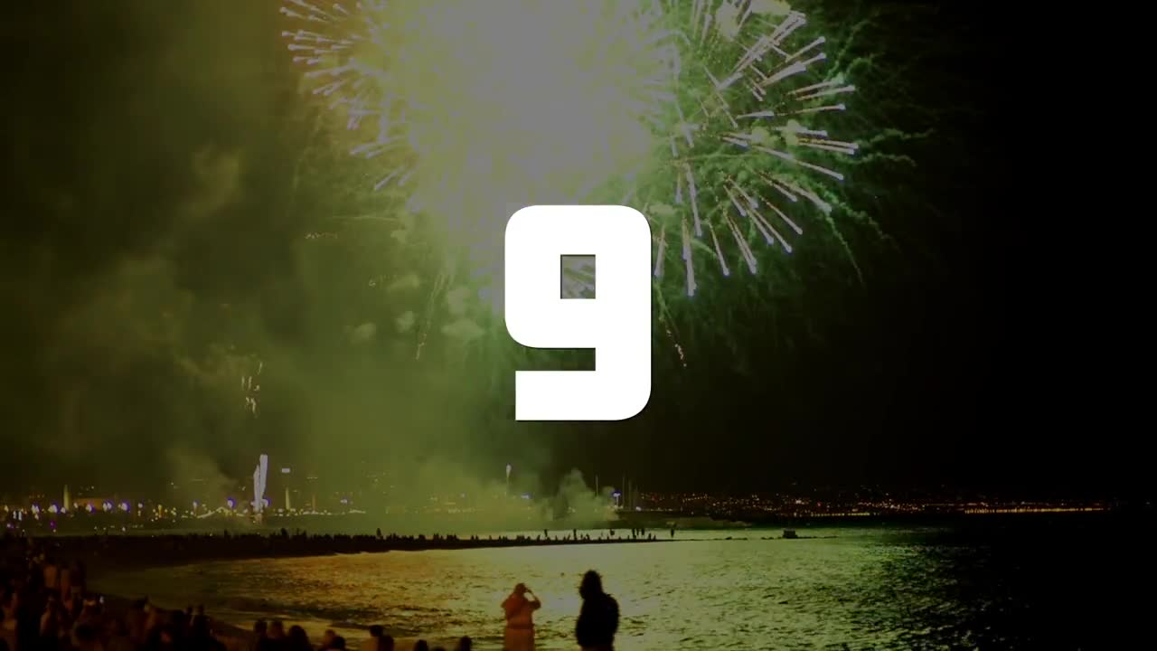 Stock Video New Year Countdown Title Live Wallpaper