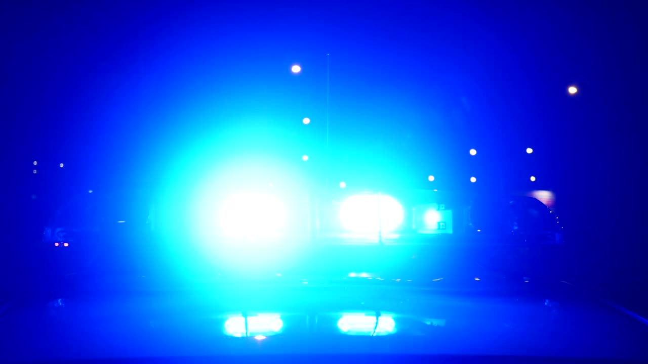 Video Stock Police Lights Flashing Close Up Live Wallpaper Free