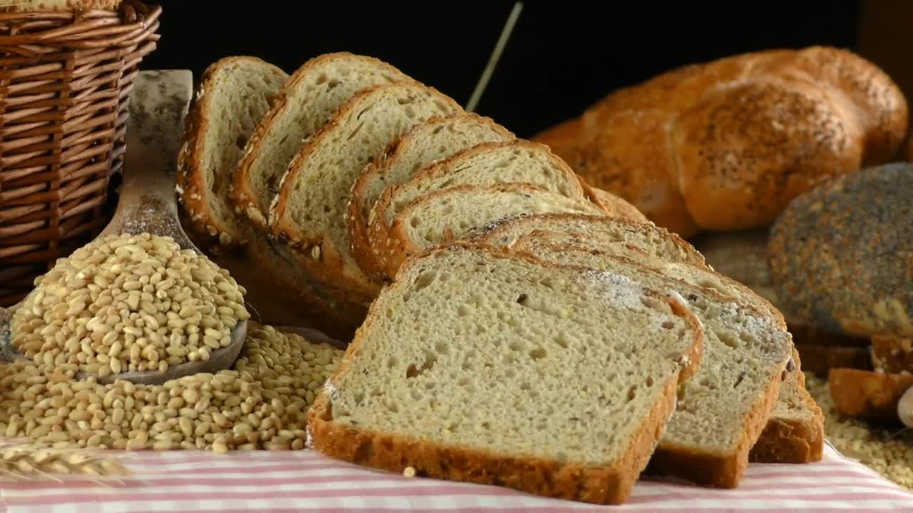 Video Stock Presentation Of Bread Wheat Eggs Flour Rotating Live Wallpaper Free
