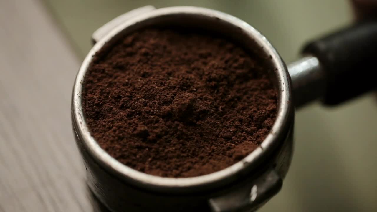 Video Stock Pressing Coffee Before Brewing Live Wallpaper Free