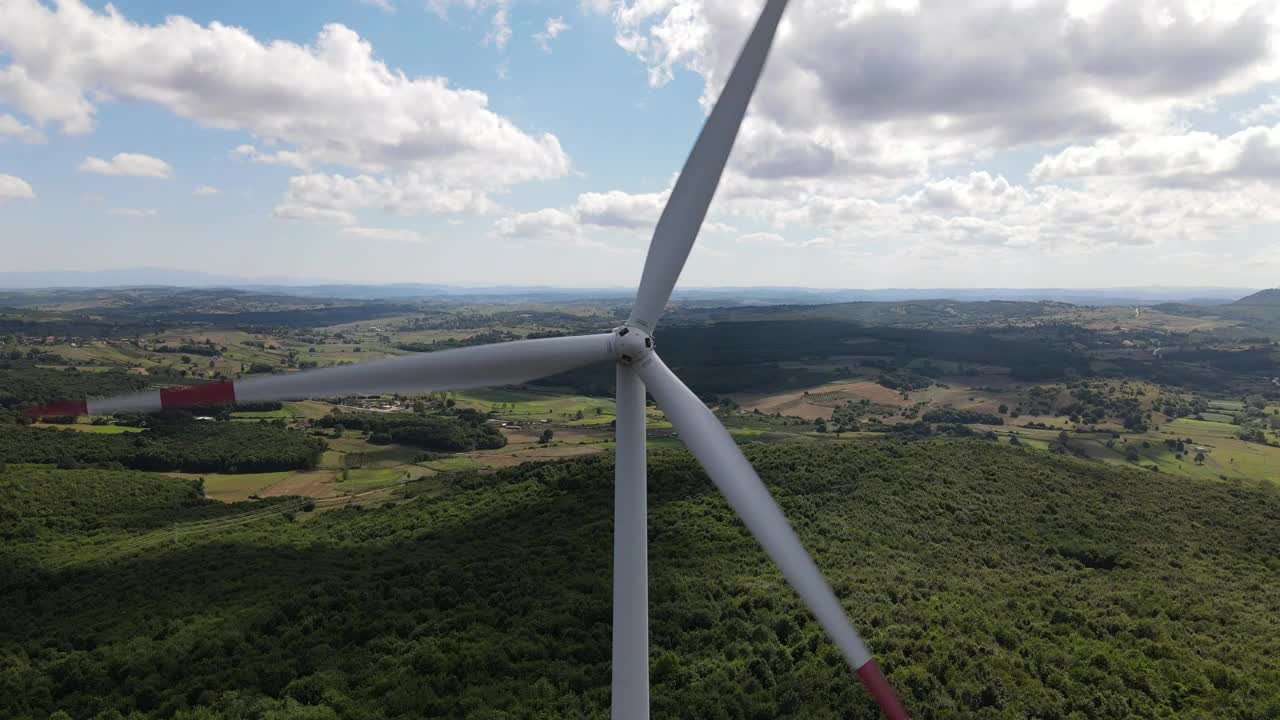 Video Stock Propellers Of A Generator Mill High Up Outside Live Wallpaper Free