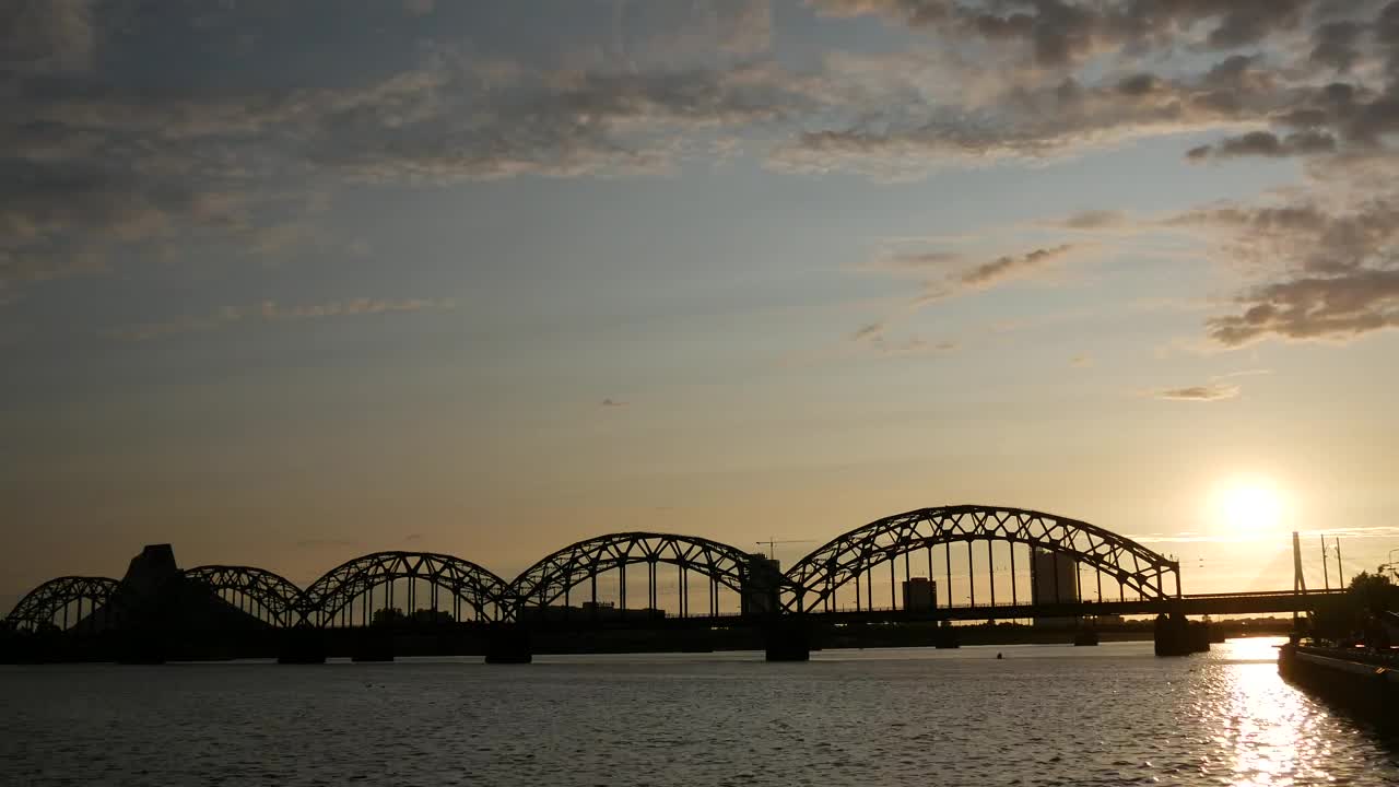 Video Stock Railway Bridge Over A River Live Wallpaper Free