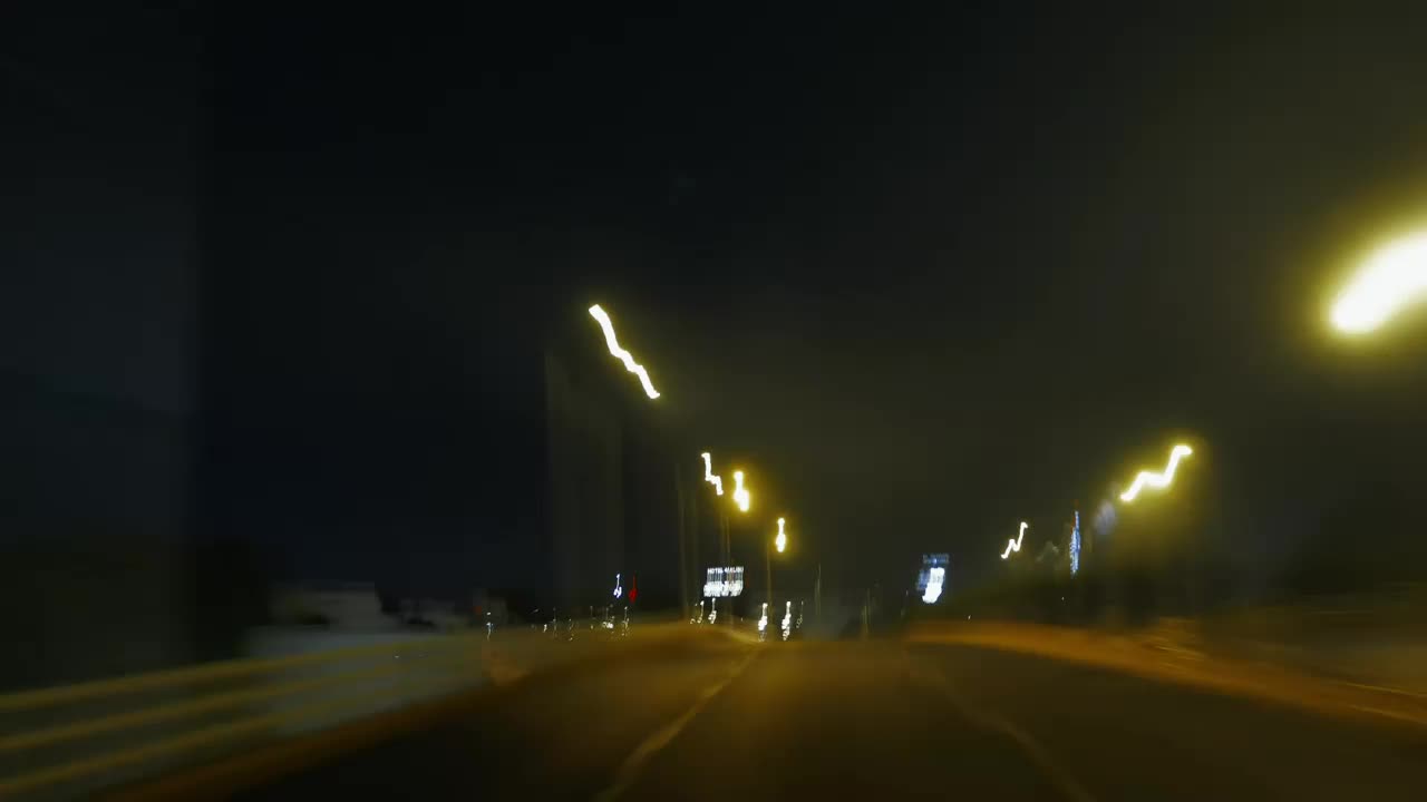 Video Stock Rear View Of A Car Through The City Live Wallpaper Free