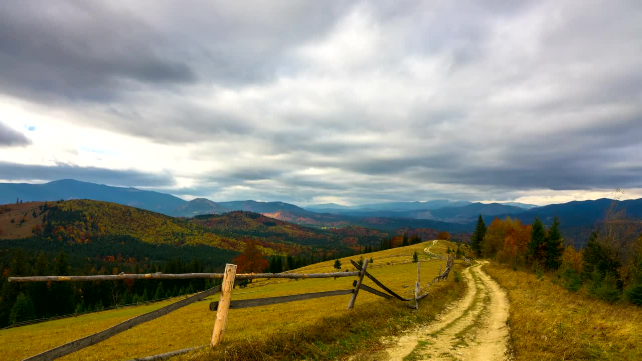 Free Stock Video Rural Road In The Mountain At Autumn Live Wallpaper