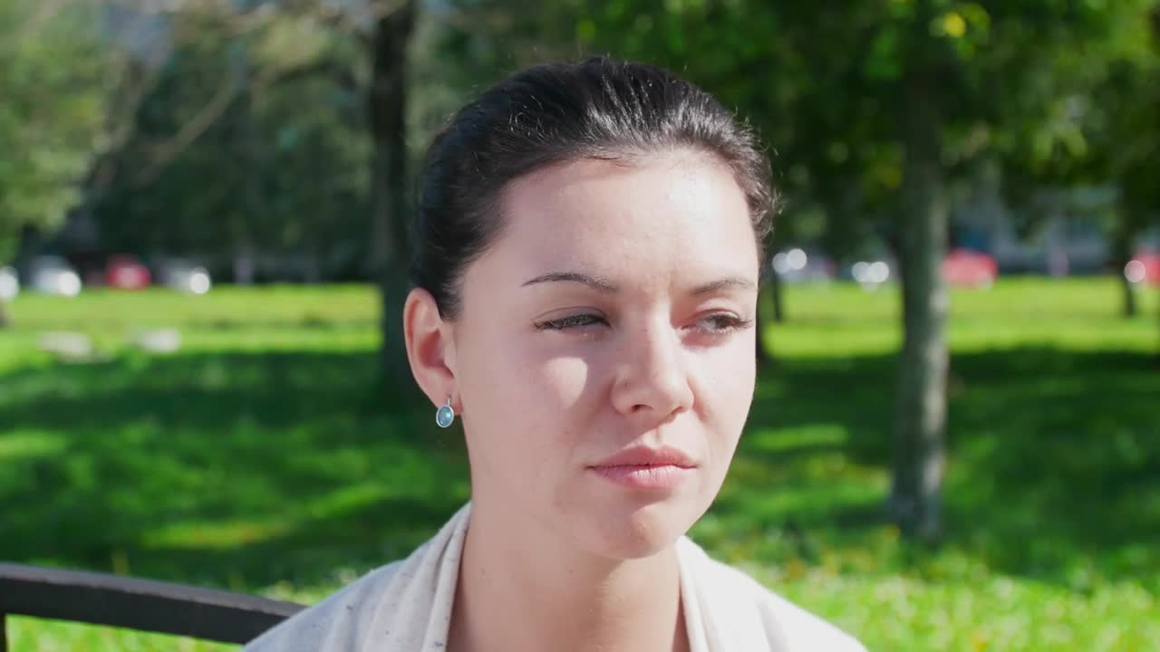 Free Stock Video Sad Woman Sitting Alone In The Park Live Wallpaper