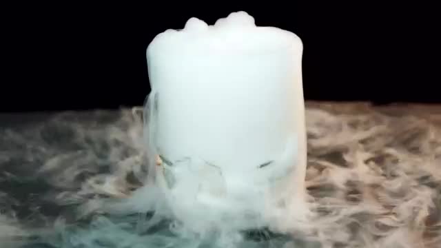 Free Video Stock Smoke From A Large Glass Live Wallpaper